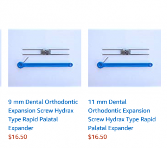 dental orthodontic expansion screw hydrax type rapid palatal expander